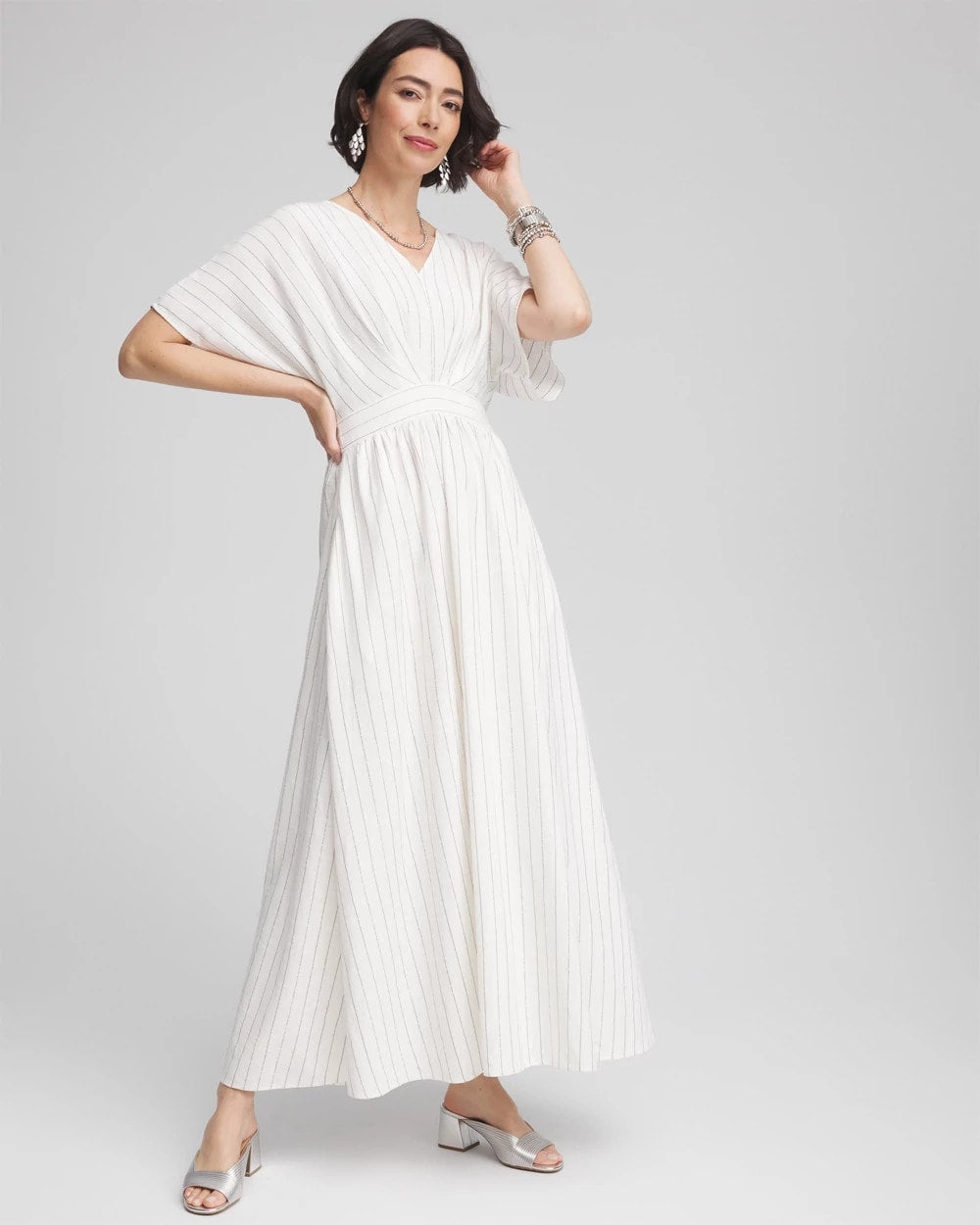 Metallic Striped Maxi Dress - Chico's