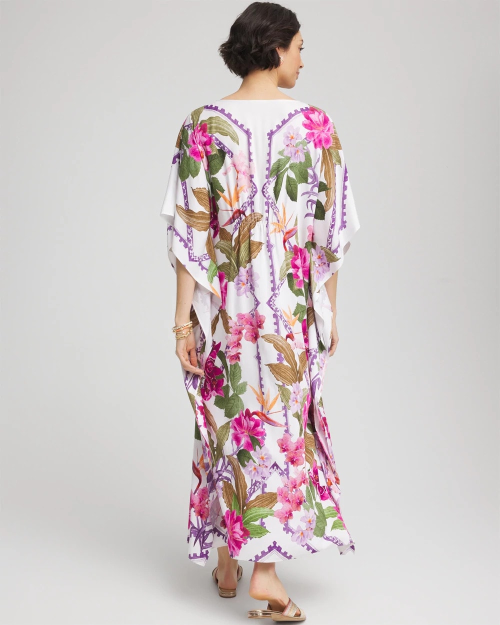 Petite Island Cinch-Waist Kaftan Dress - Chico's