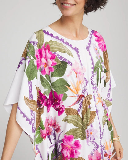 Petite Island Cinch-Waist Kaftan Dress - Chico's