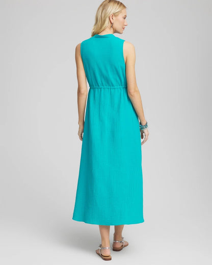 Petite Sleeveless Gauze Maxi Dress - Chico's