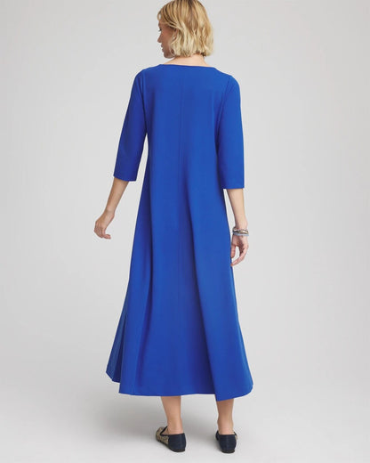 Petite Seamed Crepe Maxi Dress - Chico's