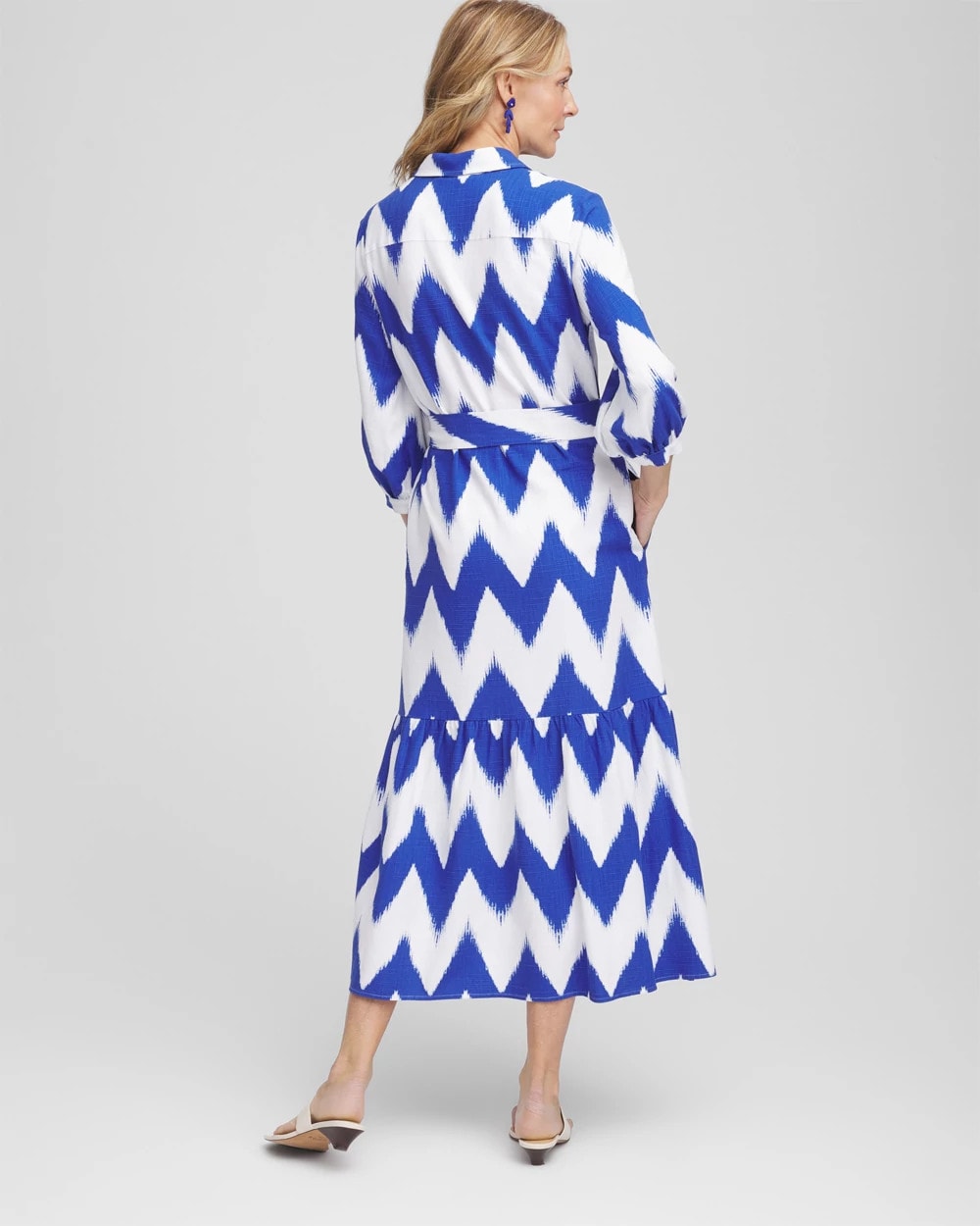 Petite Chevron Striped Shirtdress - Chico's