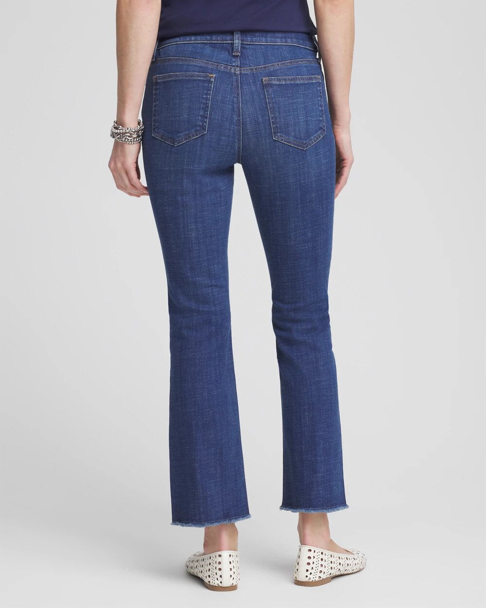 Petite Girlfriend Fray Hem Kick Flares - Chico's