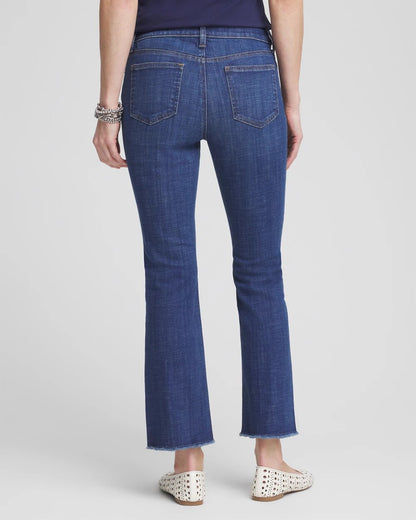 Petite Girlfriend Fray Hem Kick Flares - Chico's
