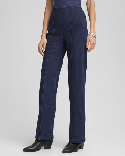 Petite Pull-On Wide-Leg Trouser Jeans - Chico's