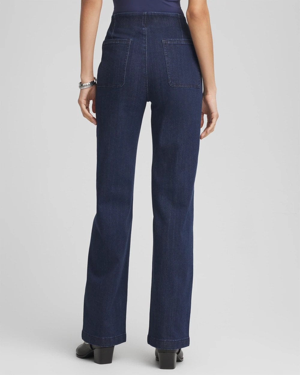 Petite Pull-On Wide-Leg Trouser Jeans - Chico's