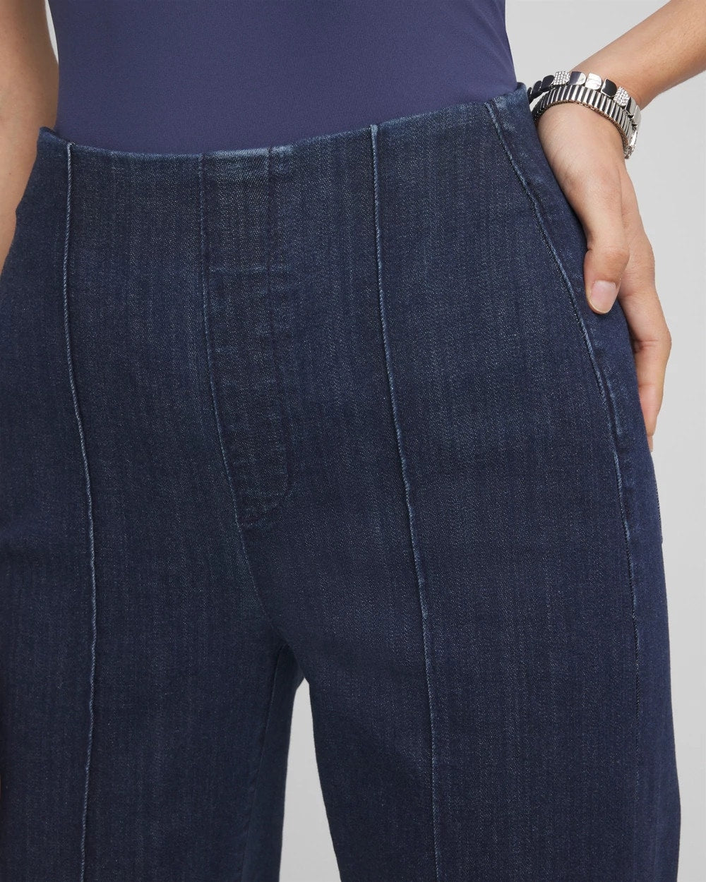 Petite Pull-On Wide-Leg Trouser Jeans - Chico's