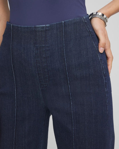 Petite Pull-On Wide-Leg Trouser Jeans - Chico's