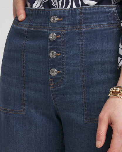 Petite Pull-on Wide Leg Cropped Pants - Chico's