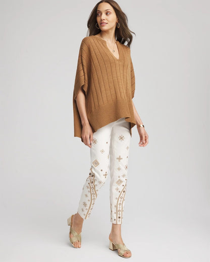 Petite Embellished Girlfriend Slim Ankle Jeans - Chico's
