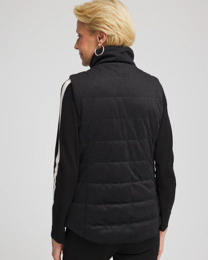 Zenergy® Reversible Velvet Puffer Vest - Chico's