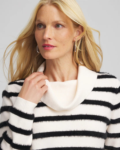 Zenergy® Luxe Eyelash Striped Sweater - Chico's