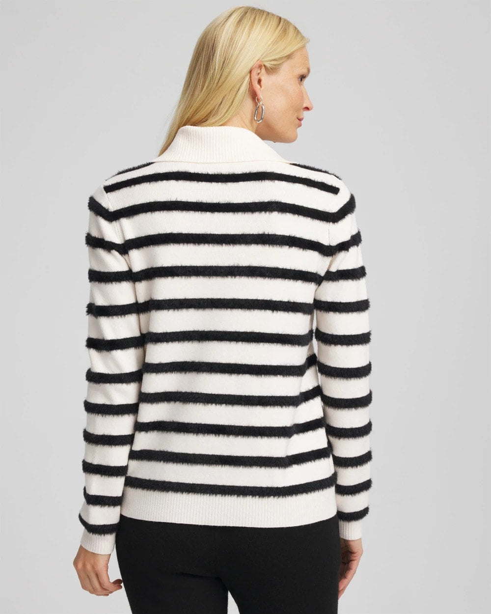 Zenergy® Luxe Eyelash Striped Sweater - Chico's