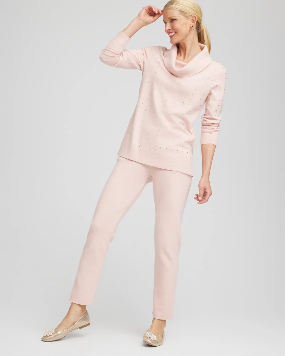 Zenergy® Luxe Diamante Cowlneck Tunic - Chico's
