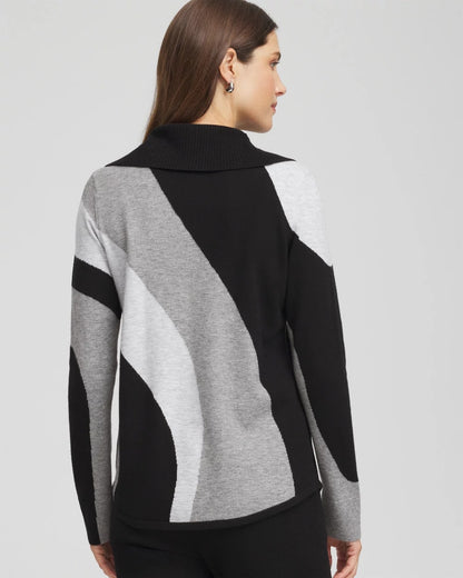 Zenergy® Luxe Intarsia Cowlneck Top - Chico's