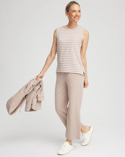 Zenergy® UPF Sleeveless Metallic-Striped Tank - Chico's