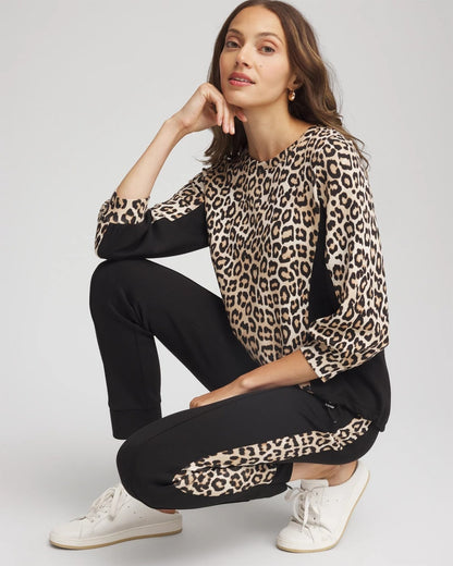 Zenergy® Animal-Print Bungee Top - Chico's