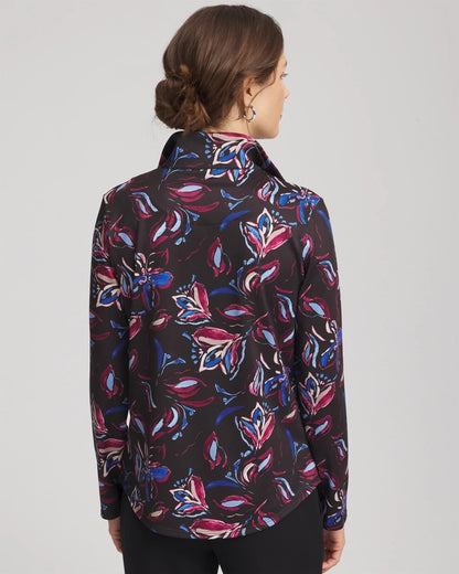 Zenergy® UPF Floral Half-Zip Pullover Top - Chico's