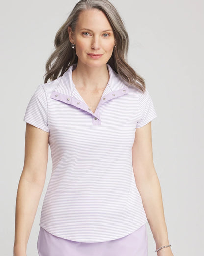Zenergy® Striped UPF Short-Sleeve Top - Chico's