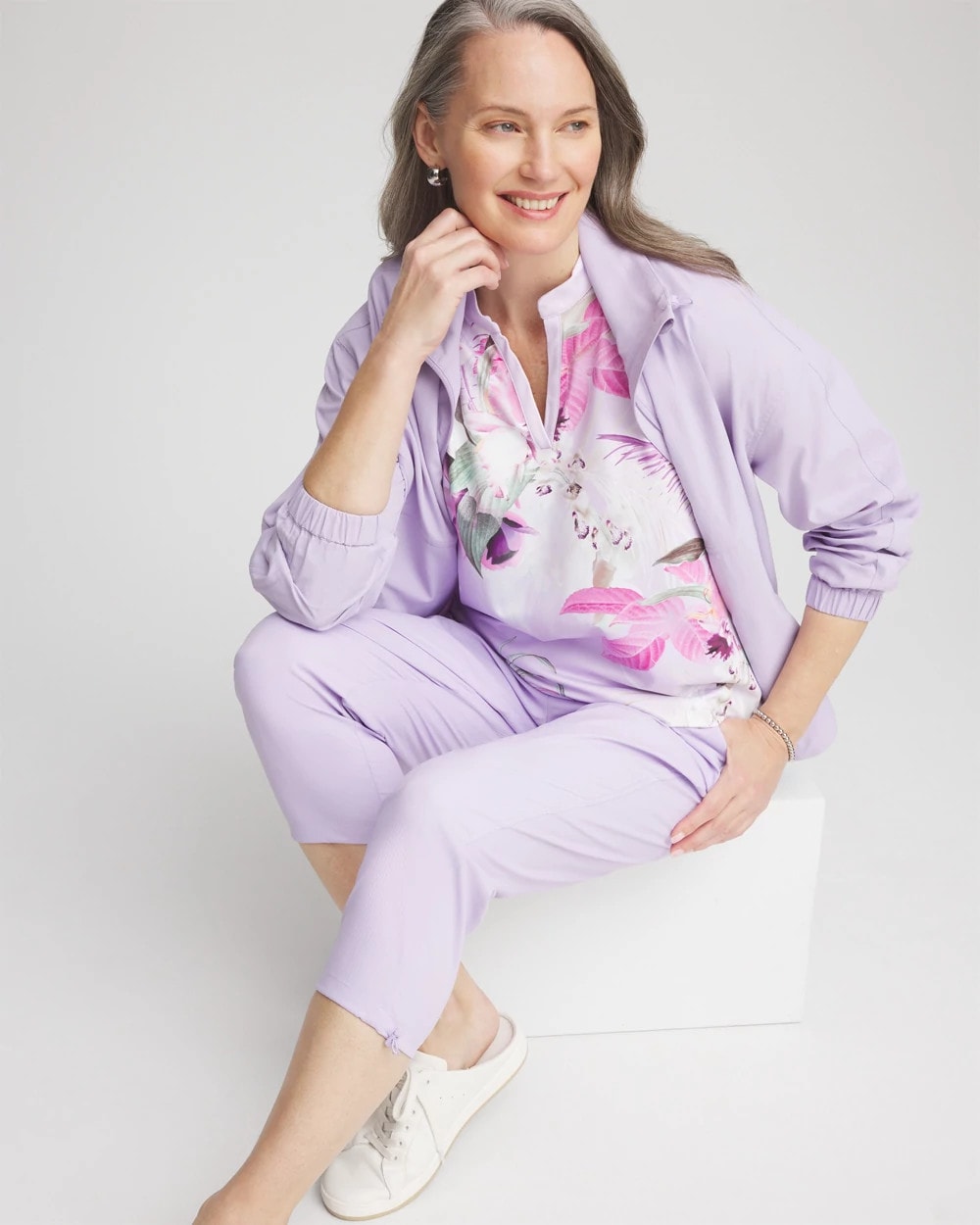 Zenergy® UPF Floral Polo - Chico's