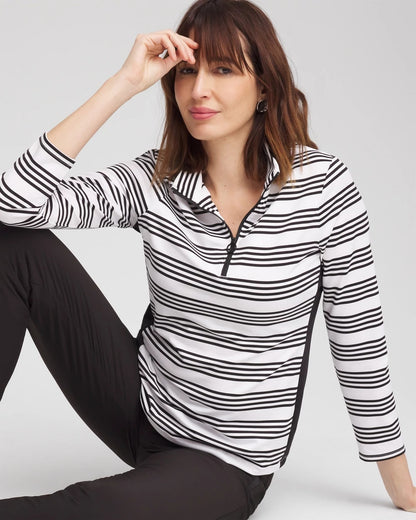Zenergy® UPF Stripe Long Sleeve Top - Chico's
