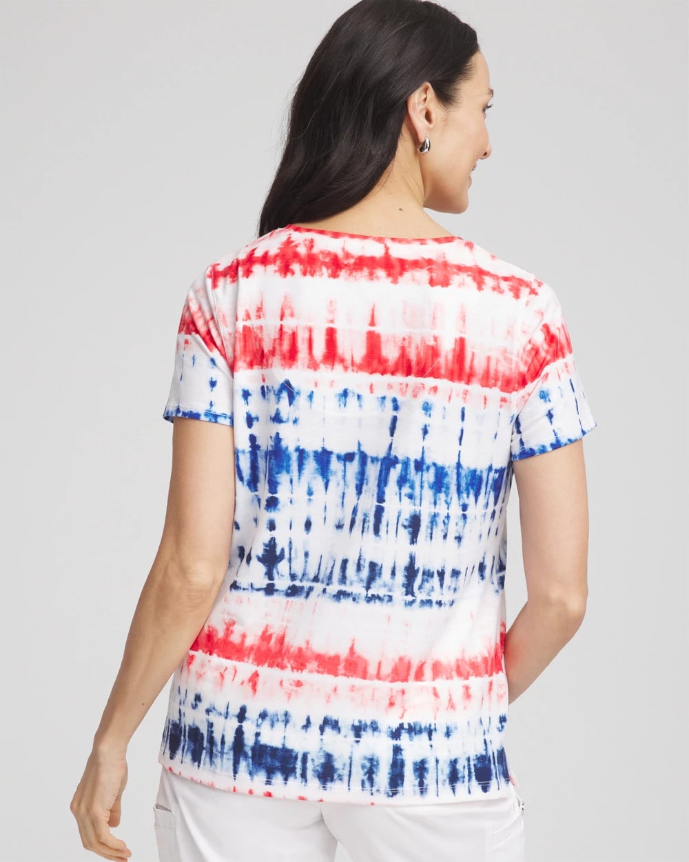 Zenergy® Americana Tie-dye V-Neck Tee - Chico's