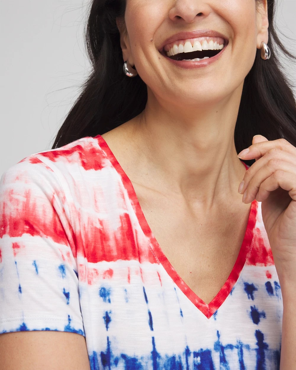 Zenergy® Americana Tie-dye V-Neck Tee - Chico's