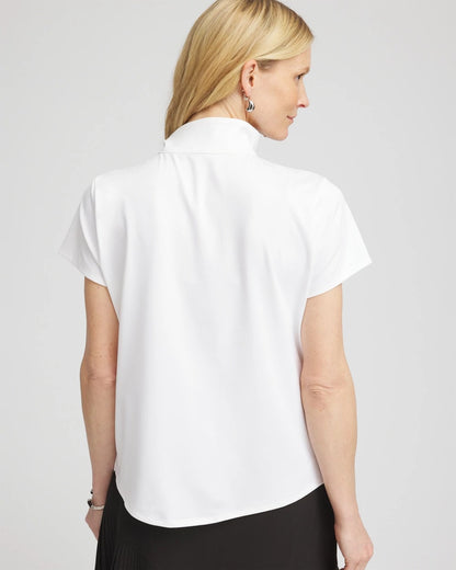 Zenergy® UPF Mockneck Short-Sleeve Top - Chico's
