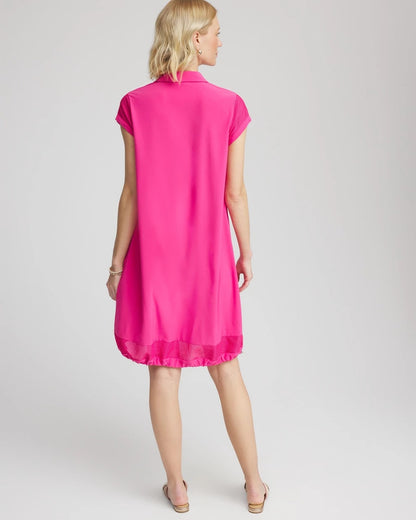 Zenergy® UPF Mesh-Trim Bungee Dress - Chico's