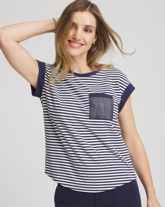 Zenergy® UPF Striped Tee - Chico's