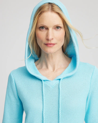 Zenergy® Crochet Knit Hooded Pullover Top - Chico's