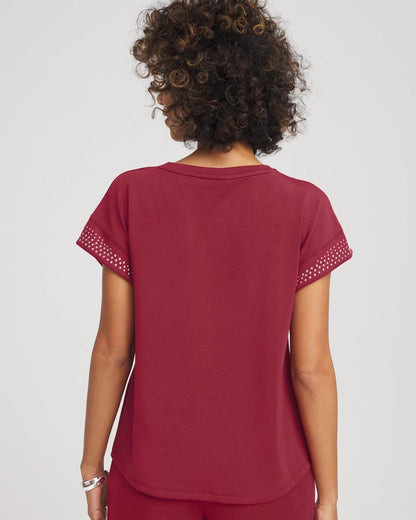 Zenergy® Embellished Short-Sleeve Top - Chico's