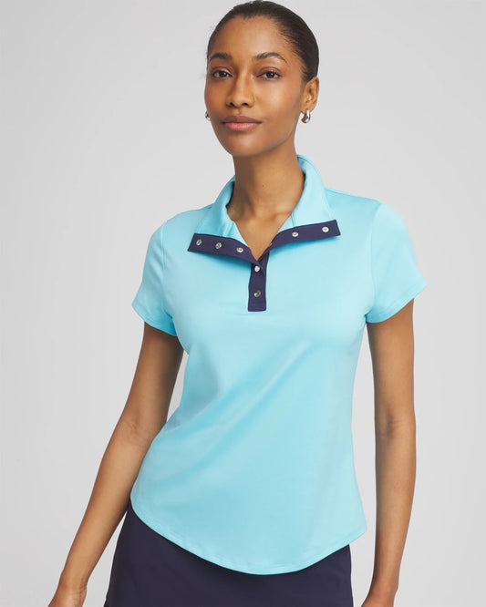 Zenergy® UPF Mockneck Short-Sleeve Top - Chico's