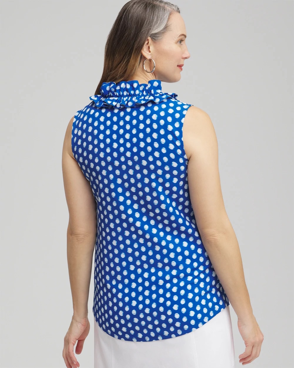 ® UPF Neema Dot Ruffle Tank - Chico's