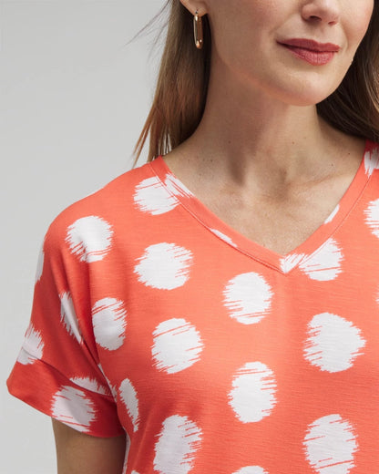 Zenergy® Dots Drop Shoulder Tee - Chico's
