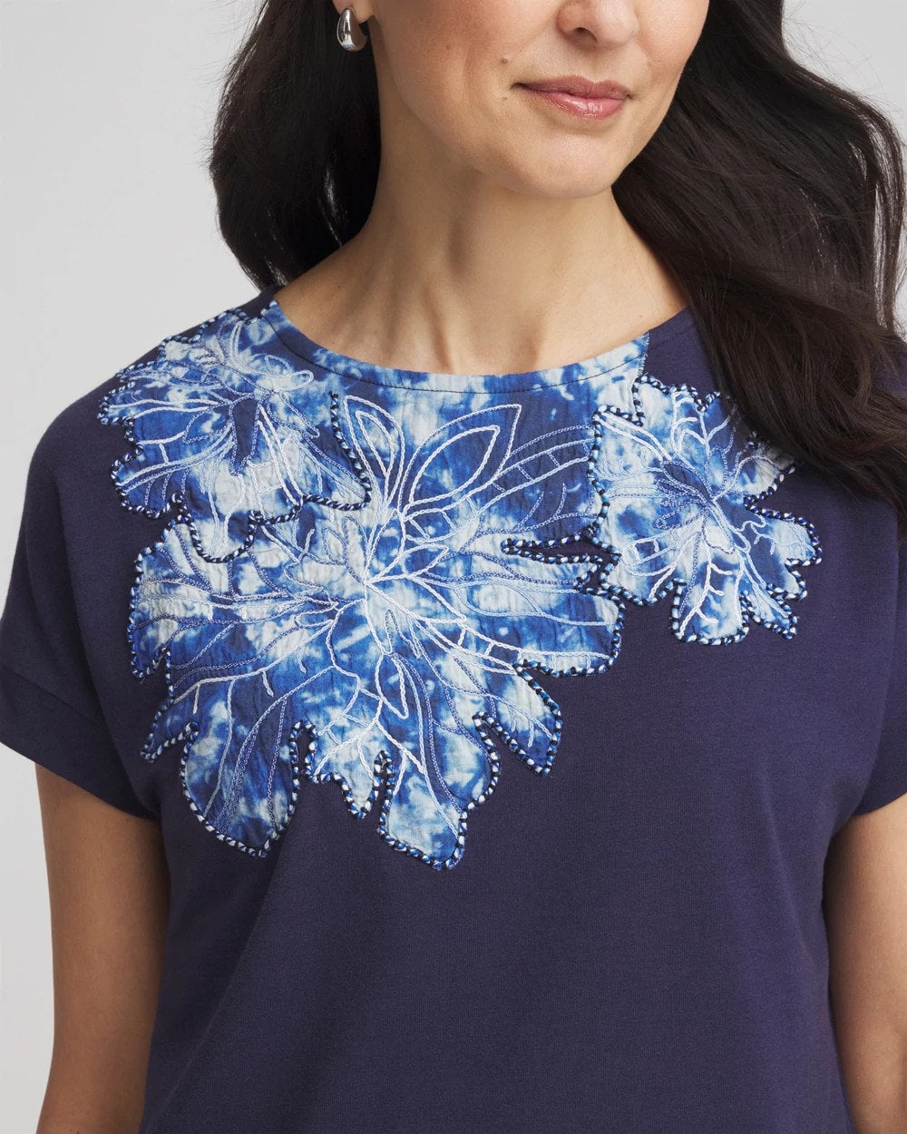 Zenergy® UPF Knit Applique Dolman Top - Chico's