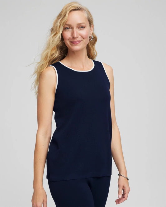 Travelers™ Tipped Sweater Shell Tank - Chico's