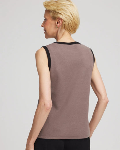 Travelers™ Tipped Sweater Tank - Chico's