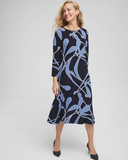 Travelers™ Abstract Midi Dress - Chico's