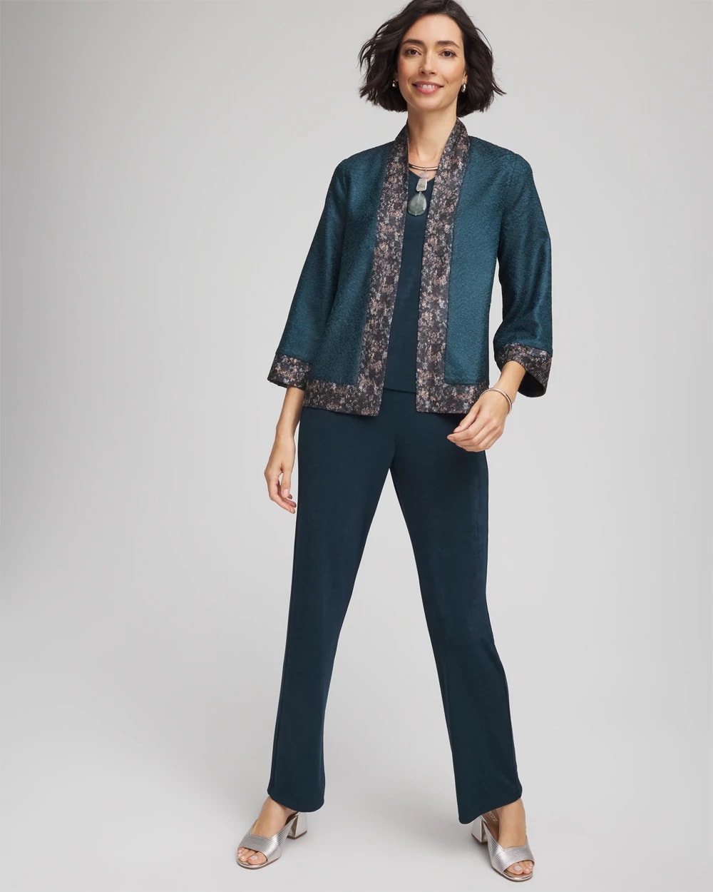 Travelers™ Collection Crystal Crushed Reversible Jacket - Chico's