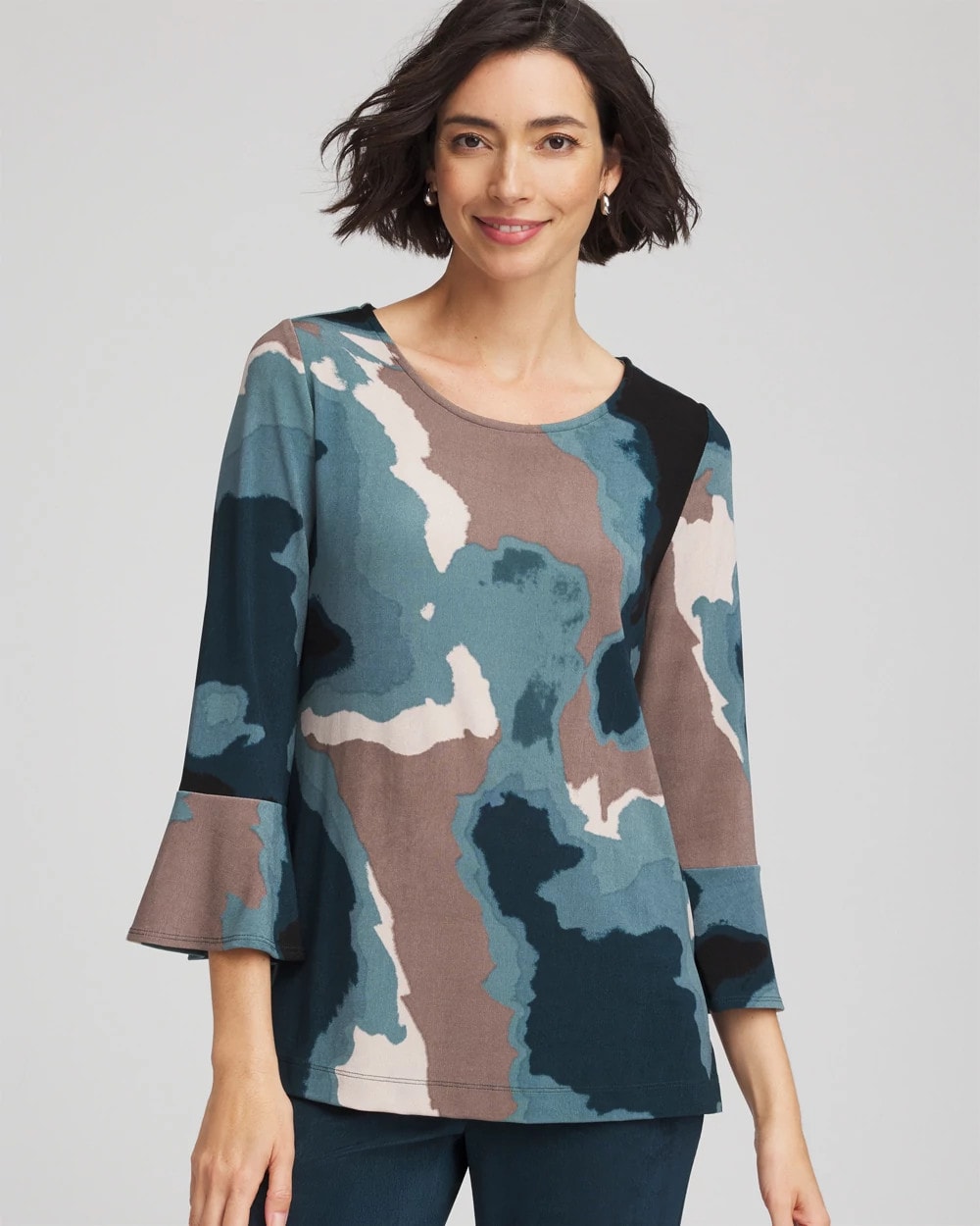 Travelers™ Crystal Flounce Sleeve Tunic - Chico's