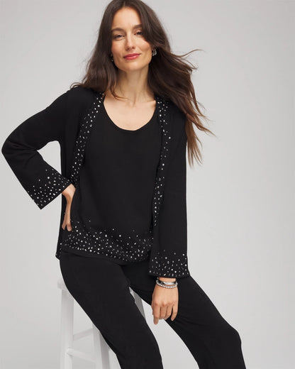 Travelers™ Embellished Scoopneck Tank - Chico's