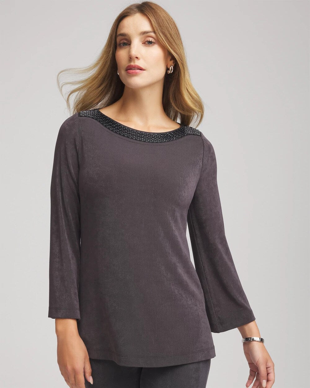 Travelers™ Koia Pearl Beaded Tunic - Chico's