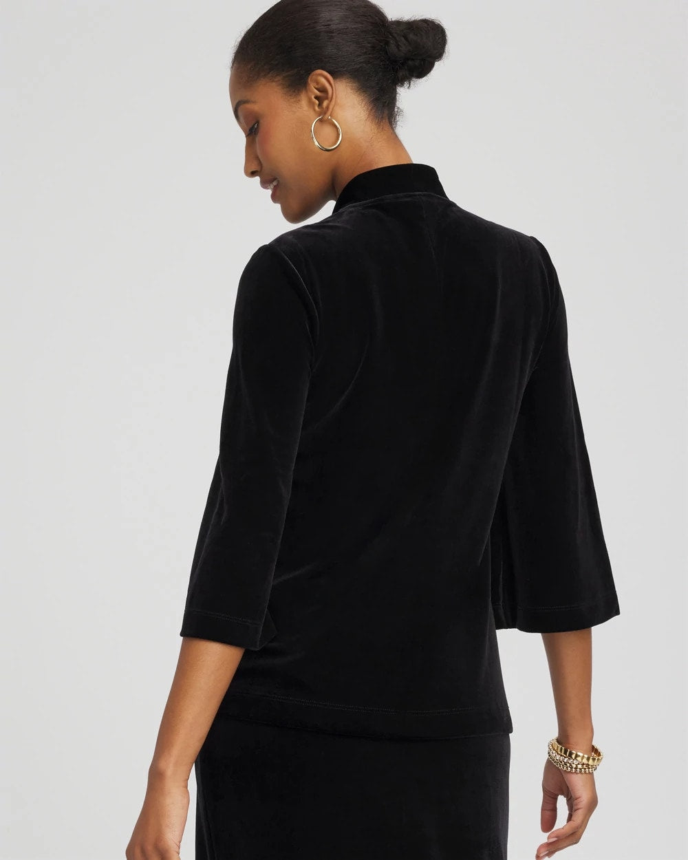 Travelers™ Velvet V-Neck Kimono Sleeve Top - Chico's