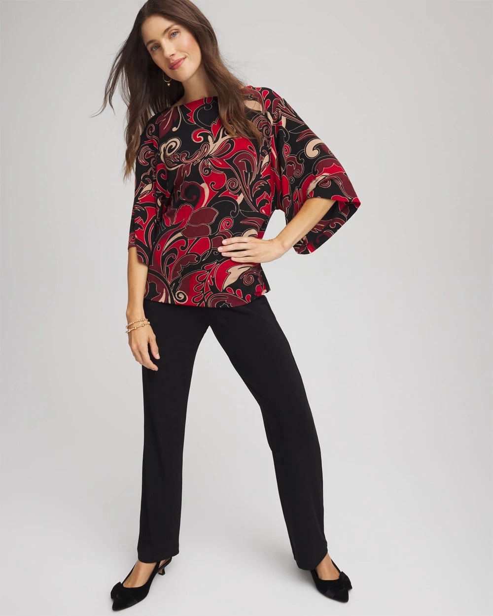 Travelers™ Kimono Sleeve Party Top - Chico's