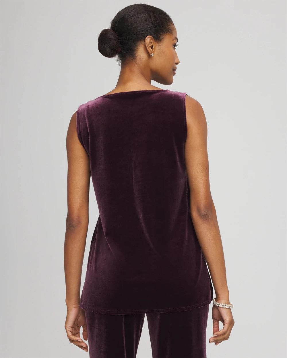 Travelers™ Velvet Side-Slit Tank - Chico's