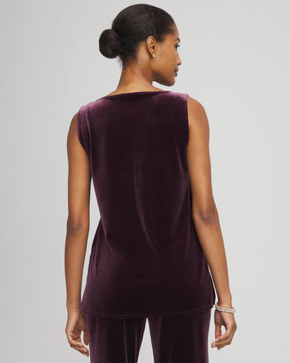 Travelers™ Velvet Side-Slit Tank - Chico's