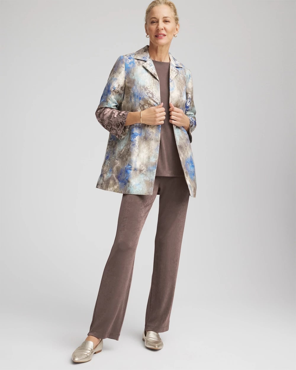 Travelers™ Collection Watercolor Jacquard Jacket - Chico's