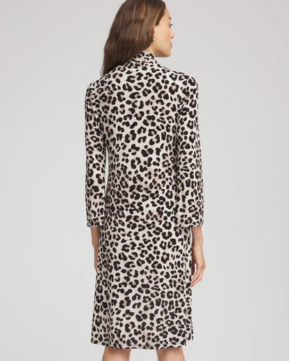 Travelers™ Animal-Print Mockneck Midi Dress - Chico's
