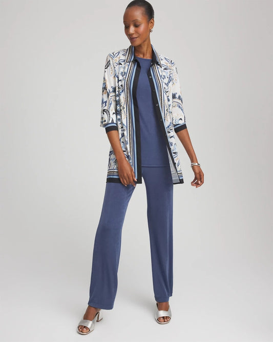 Travelers™ Collection Paisley Mesh Shirt Jacket - Chico's